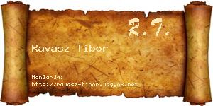 Ravasz Tibor névjegykártya